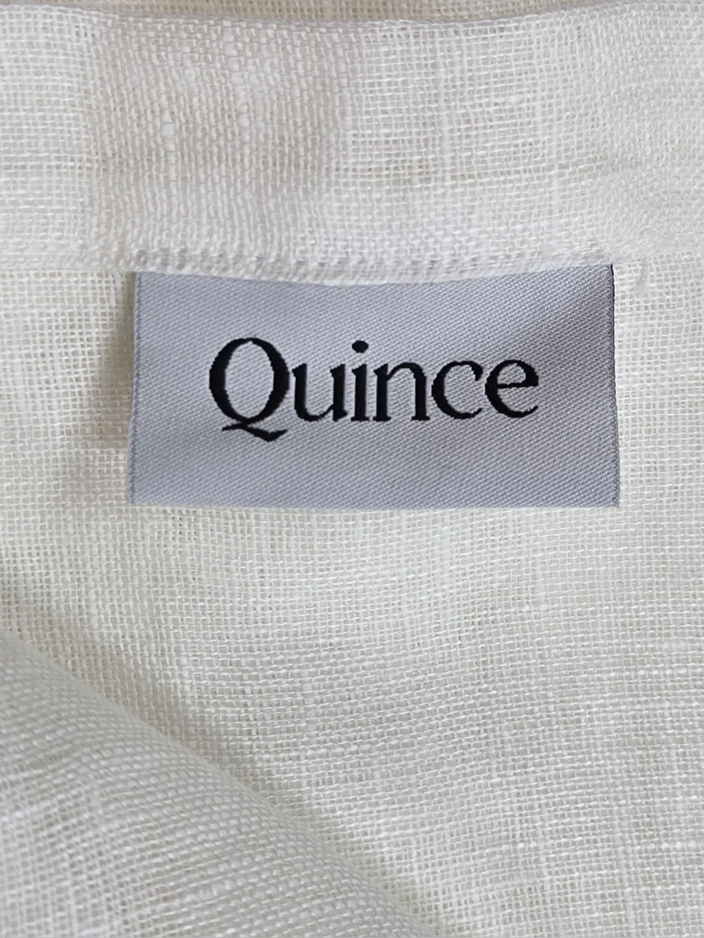 NWT QUINCE Set Of 2 48x84 European Linen Sheer Curtains White 0303
